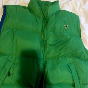 Green American Eagle Puffy Vest (Brand New)